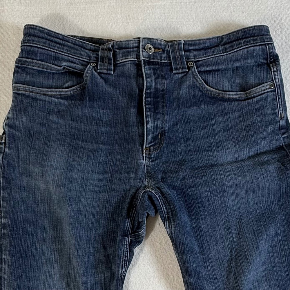 Duluth Trading Co Ballroom Double Flex Jeans Mens 34x34 Standard Fit Blue